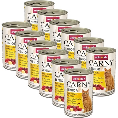Animonda Carny Senior - Говеждо, пилешко и сирене 12 x 400 г