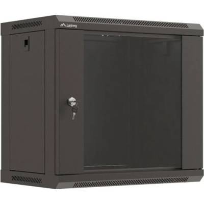 Lanberg Комуникационен шкаф Lanberg WF03-5309-10B, 19", 9U, 50 x 35 x 54 cm, товароносимост до 60кг, черен (WF03-5309-10B)