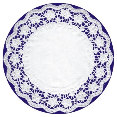 Dekorativní krajky kulaté 16 cm 100 ks (72316)