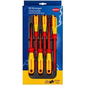 KNIPEX súprava skrutkovačov VDE 1000V, PL+PH, 6-dielna, DIN EN/IEC 60900, 002012V02