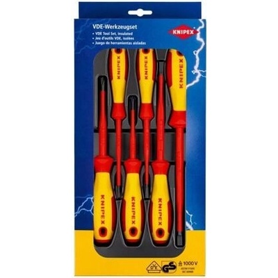 KNIPEX súprava skrutkovačov VDE 1000V, PL+PH, 6-dielna, DIN EN/IEC 60900, 002012V02