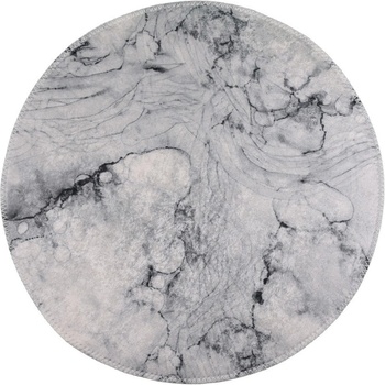 Vitaus Светлосив миещ се кръгъл килим ø 100 cm - Vitaus (KRN-S9510-Yuvarlak-100x100)