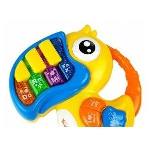 LEAN Toys Parrot Piano Educational Early Learning Yellow