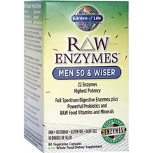 Garden of Life Raw Enzymy Men 50 Wiser pro muže 90 kapslí