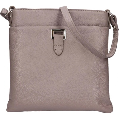 Dámská kožená crossbody kabelka Italia Gotta šedá