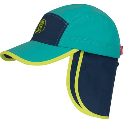 Trollkids Детска шапка с козирка Trollkids Kids Troll Cap XT Cap - Blue Coral / Mystic Blue / Cool Lime - размер 48-52 cm (204-6284-2111)