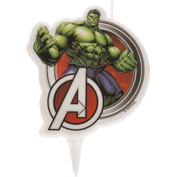 Dekora Свещ за рожден ден - Хълк 7, 5 см