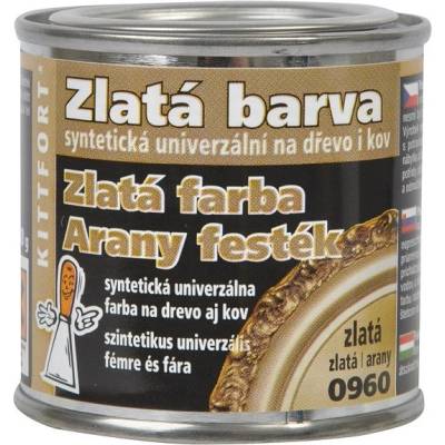 Dekorativní syntetická barva Kittfort 80g zlatá