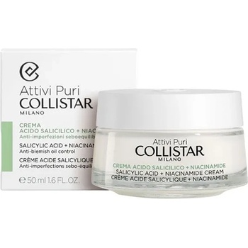 Collistar Attivi Puri Salicylic Acid + Niacinamide Cream крем за лице със салицолова киселина и ниацинамид унисекс 50 мл