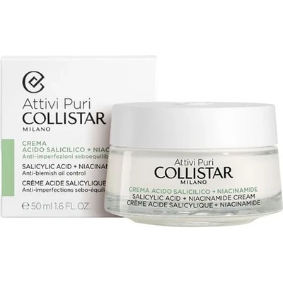 Collistar Attivi Puri Salicylic Acid + Niacinamide Cream крем за лице със салицолова киселина и ниацинамид унисекс 50 мл