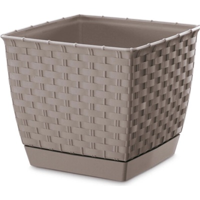 Kvetináč RATOLLA SQUARE mocca 25 cm