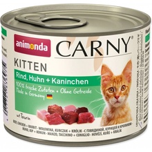 Animonda Carny Kitten hovězí kuřecí a králičí 200 g