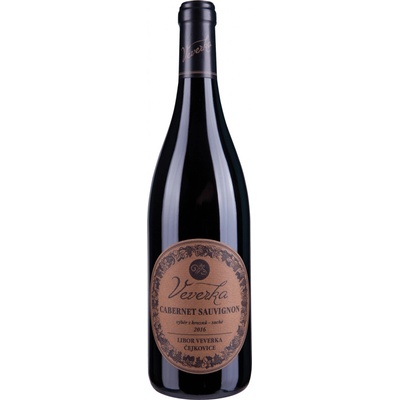 Veverka Cabernet Sauvignon výběr z hroznů 2022 13% 0,75 l (čistá fľaša)