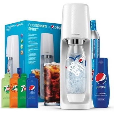 SodaStream Spirit white Pepsi MEGAPACK