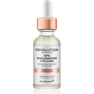 Revolution Beauty Niacinamide 10% + Zinc 1% серум за разширени пори 30ml