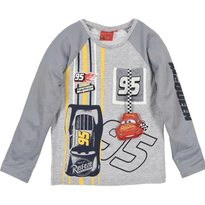 Chlapčenské tričko Disney Cars Mcqueen šedé