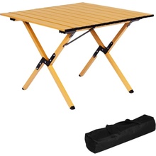 MultiGarden XLP130-12-2 Skládací kempingový stůl 60 x 60 cm s taškou, žlutý