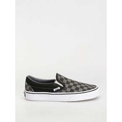 Vans CHECKERBOARD Classic slip on SHOES Black/Pewter Checkerboard