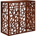 vidaXL Покритие за климатик Ръждясало 110 x 50 x 105 см (8014177)