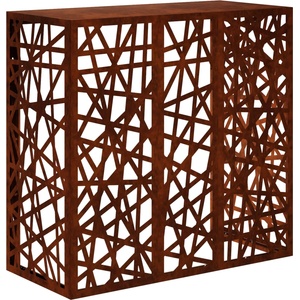 vidaXL Покритие за климатик Ръждясало 110 x 50 x 105 см (8014177)