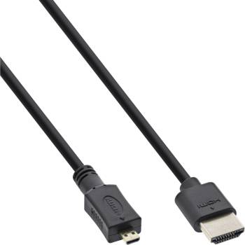 InLine 17511D HDMI кабел 1, 5 м HDMI тип A (стандартен) HDMI тип D (микро) Черен (17511D)