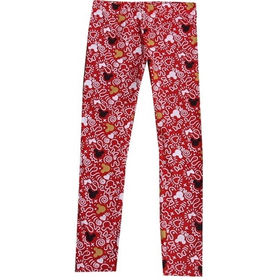 Minnie Mouse legíny bavlněné červená