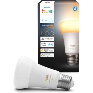 Philips Smart LED A60 lamp, White Ambiance, LED bulb with E27 socket, 8.1W, full spectrum light 1000K-20000K, 1100 lumens, dimmable, smart light compatible with voice assistants, pack of 1 - 929003854901 (364