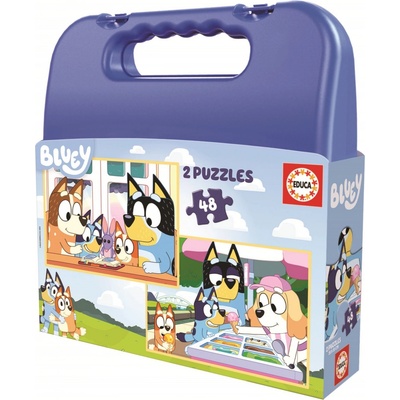 EDUCA v kufříku Bluey 4v1 12,16,20,25 dílků