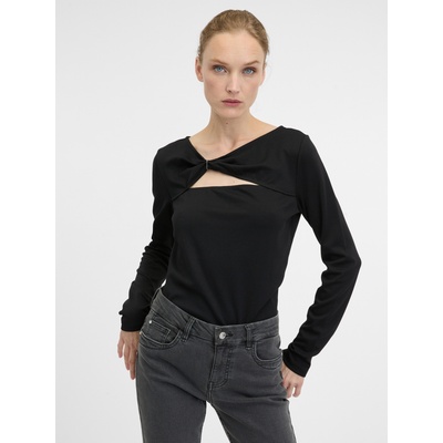 Orsay Черна дамска тениска с дълъг ръкав ORSAY Orsay | Cheren | ЖЕНИ | XS