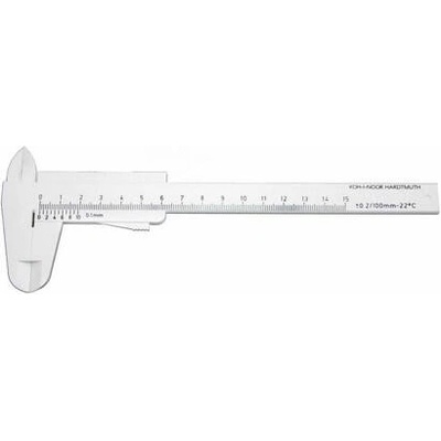 KINEX K-MET Posuvné plastové měřítko hobby 150/40mm 6050