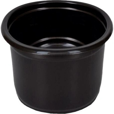 Plastová zatavovací miska na polévku 500 ml kulatá černá, 1 balení (50ks) - 2,25 Kč/ks