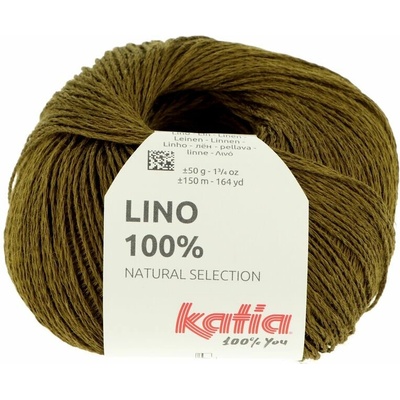 Katia Lino 100% zelená oliva 42