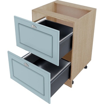 Image 1 of ИРИМ Долен кухненски шкаф с две чекмеджета МФ-Деним мат-06-72 60 см