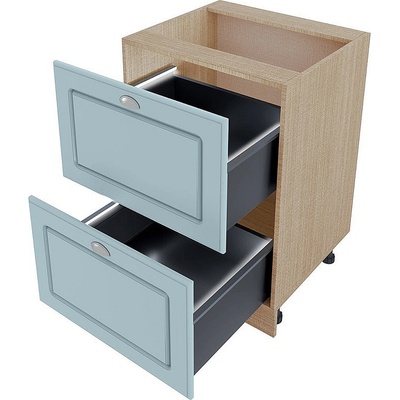 ИРИМ Долен кухненски шкаф с две чекмеджета МФ-Деним мат-06-72 60 см