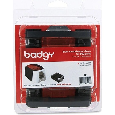 Evolis barvící páska černá pro tiskárny Badgy100 Badgy200 / kapacita až 500 karet (CBGR0500K)
