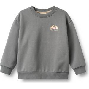 WHEAT Детски пуловер WHEAT Kid's Sweatshirt L/S Ellis Jumper - Flint - размер 104 (EU) (704-6243-0113)