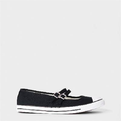 Обувки Converse Women's Dainty MJ Mary Jane Ballet Pumps - Black/Egret