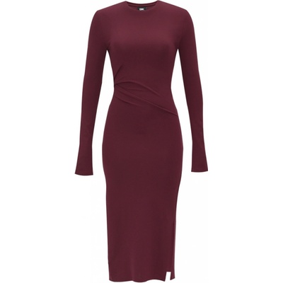 DKNY 115CM KNIT DRESS BURGUNDY