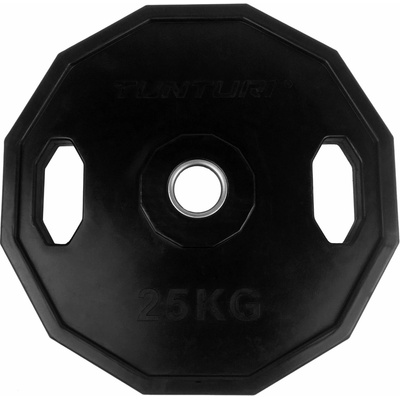 TUNTURI Kotouč olympijský pogumovaný 25 kg hranatý 50 mm