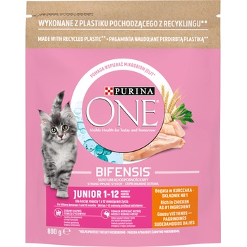 ONE Junior Chicken Cat Food за котенца 800 г