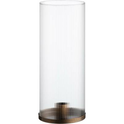 Fanni K Svícen na kónickou svíčku TAIKA, 25 cm transparentní