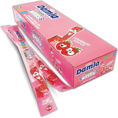 Damla kyslý pásik jahodový 15 g
