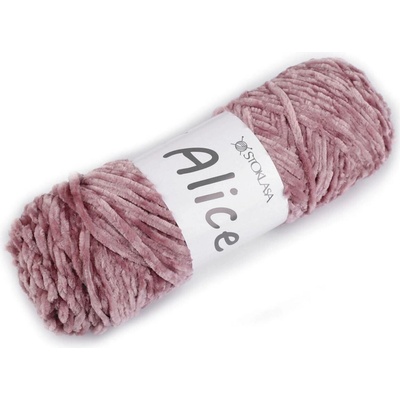 Pletací žinylková příze Alice 100 g Varianta: 6 starorůžová, Balení: 1 ks 57855/147357/266878