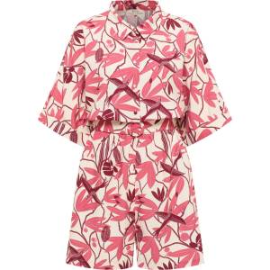 Tranquillo Дамски гащеризон Tranquillo Women's Overall Milaa Jumpsuit - Berry Bird - размер 38 (EU) (102-5343-0112)