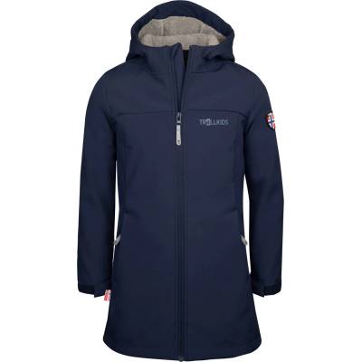TROLLKIDS Детско софтшел яке Trollkids Girl's Kristiansand Coat Softshell jacket - Navy - размер 176 (EU) (703-3291-0318)