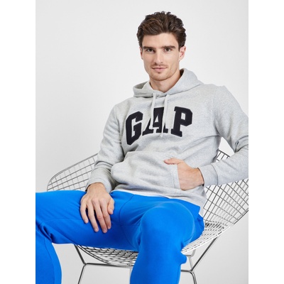 GAP Суитшърт с качулка с лого GAP GAP | Siv | МЪЖЕ | S
