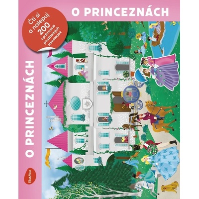 O princeznách Čti a nalepuj, kniha se samolepkami