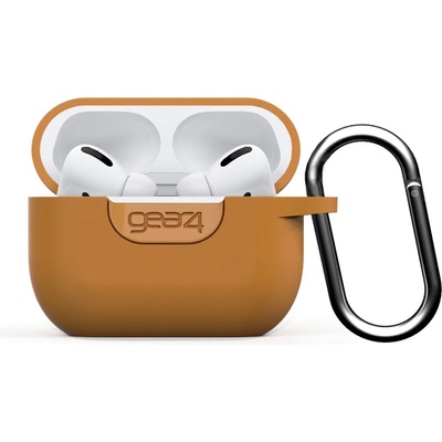 GEAR4 Калъф за слушалки Gear4 D3O Apollo Apple Airpod Pro Case White, за Apple AirPods Pro, силиконов, с карабинер, жълт (702004967)