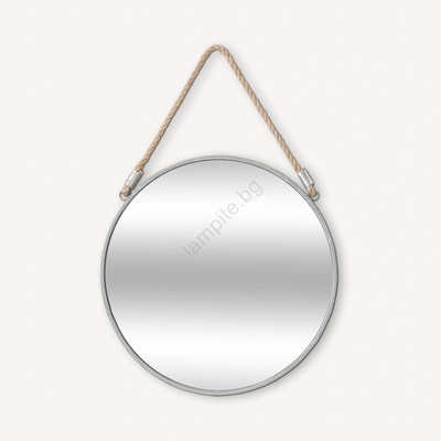 Atmosphera - Огледало EDEN Ø 38 см сребрист (P6623)