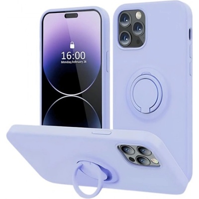 Mobi-Fon Силиконов кейс bSmart Finger Grip, За iPhone 16 Pro Max (6.9), Светлолилав (IPH-16PMAX-004)